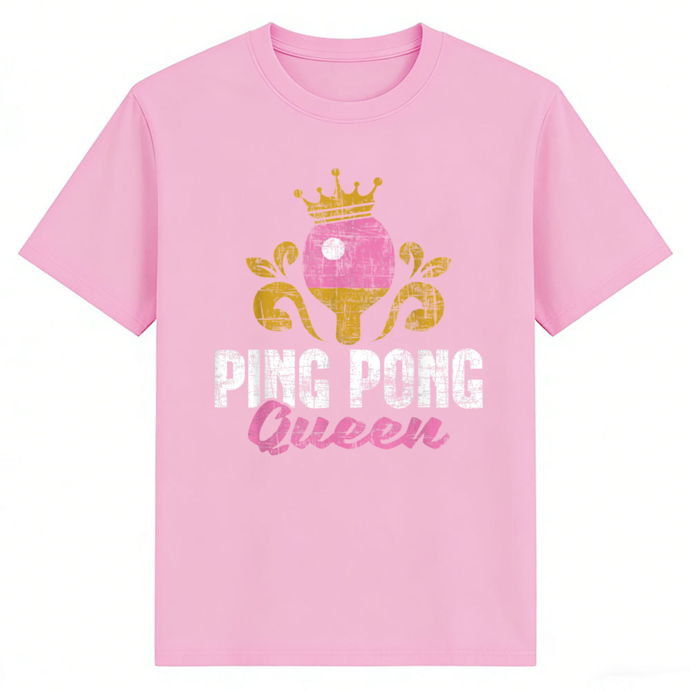 Table Tennis Queen - Maglietta grafica Ping Pong Queen con