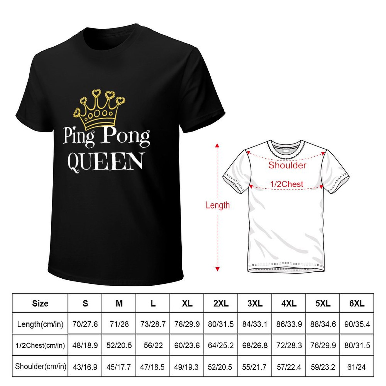 T-shirt per amanti del ping po - Table Tennis Queen recensione e prezzo