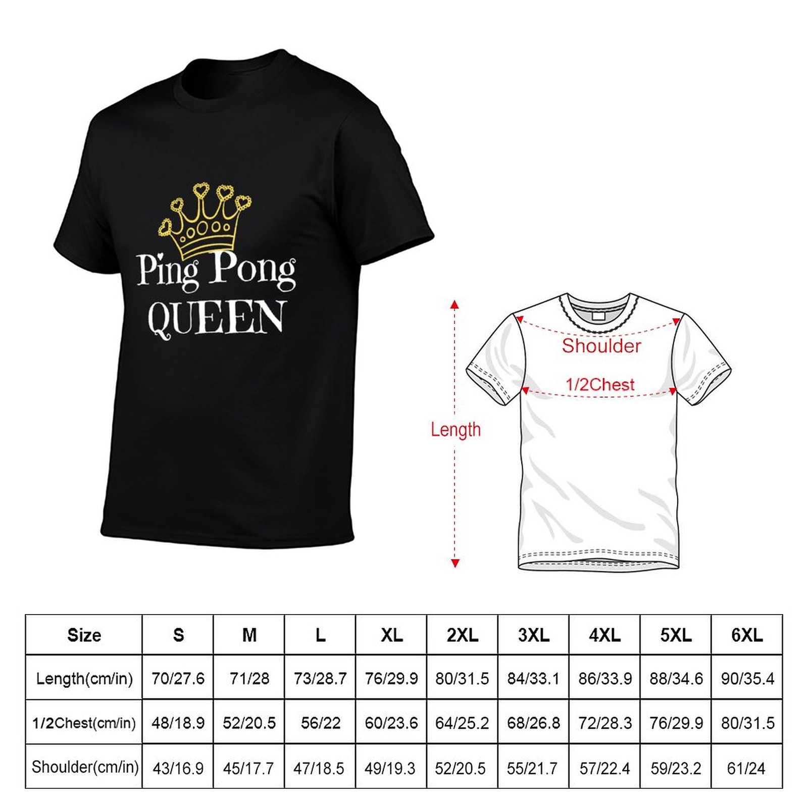 T-shirt per amanti del ping po - Table Tennis Queen recensione e prezzo
