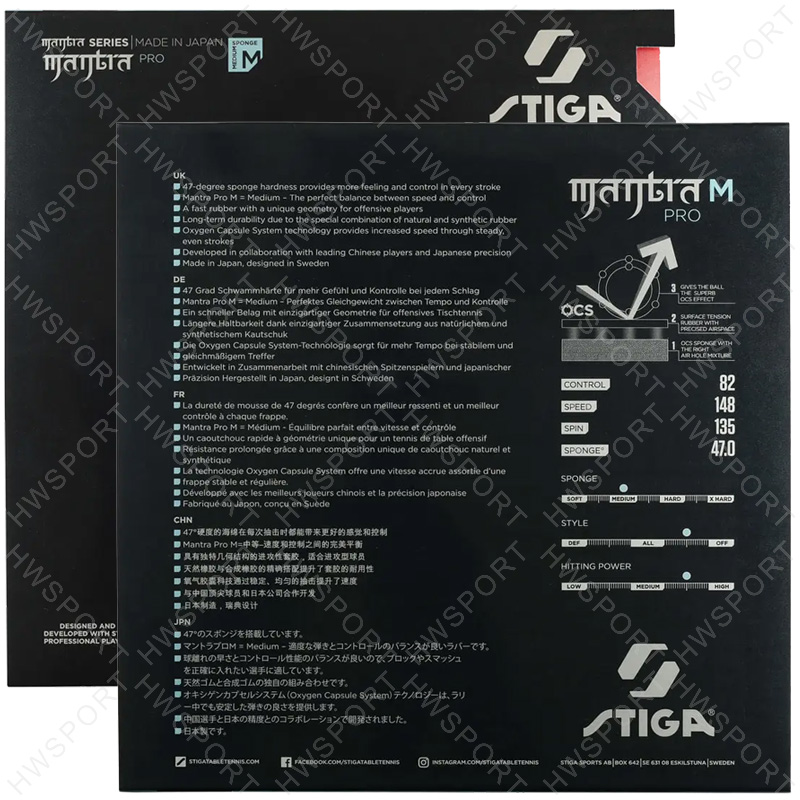 STIGA MANTRA PRO Gomma da ping - Table Tennis Japan recensione e prezzo
