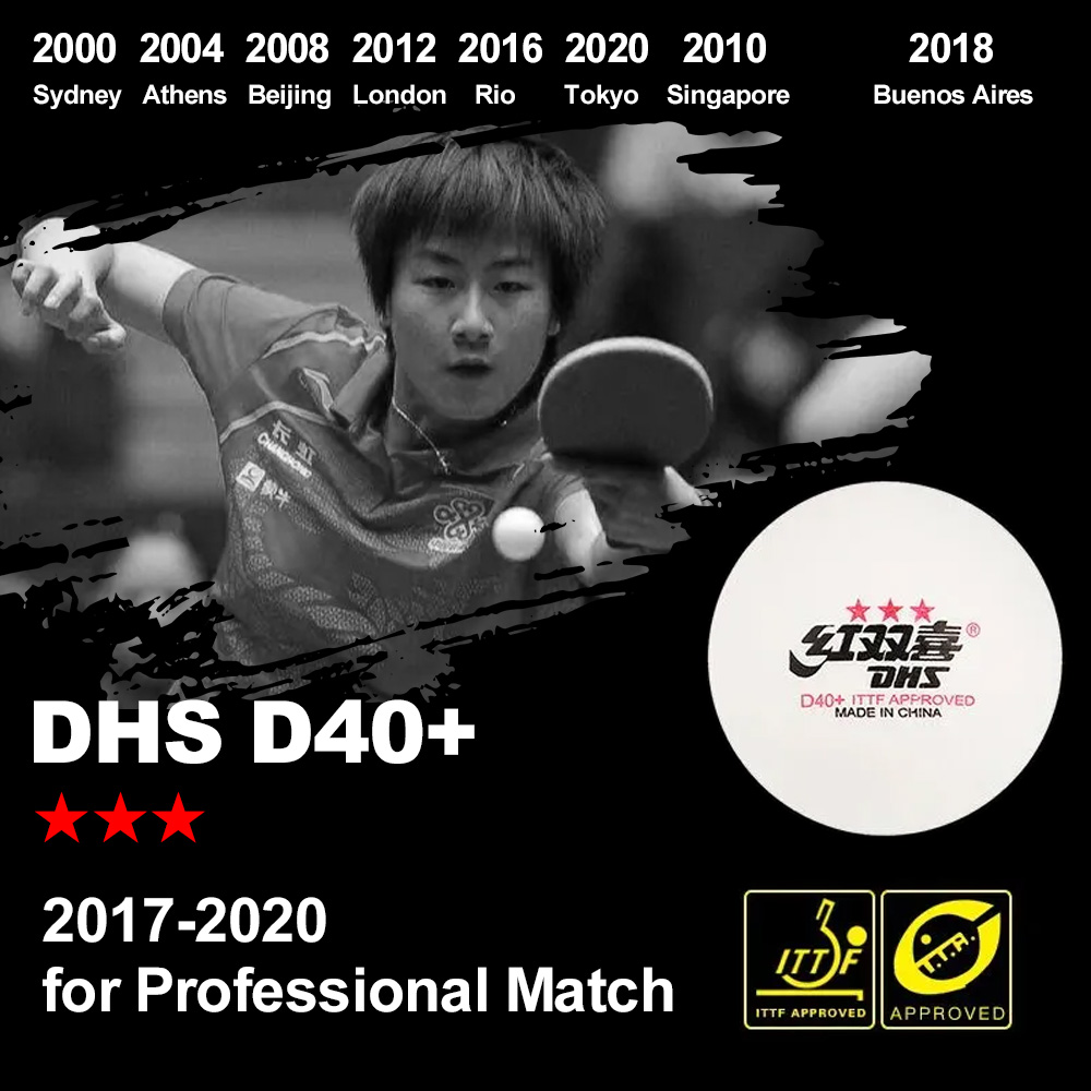 Palline da ping pong DHS D40+  - Table Tennis Olympics recensione e prezzo